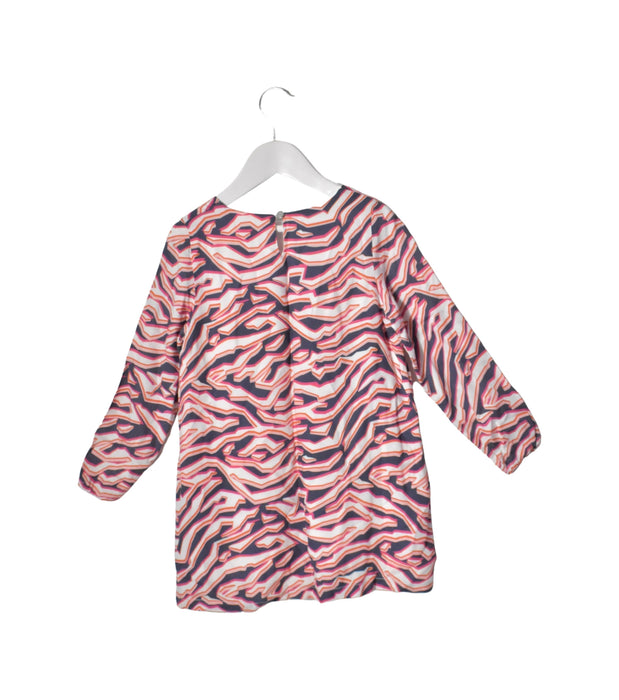 A Pink Long Sleeve Dresses from Kenzo in size 4T for girl. (Back View)