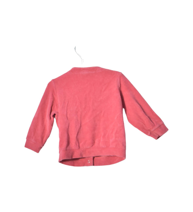 A Pink Cardigans from Petit Bateau in size 6-12M for girl. (Back View)