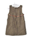 A Brown Sleeveless Dresses from Bonpoint in size 4T for girl. (Back View)