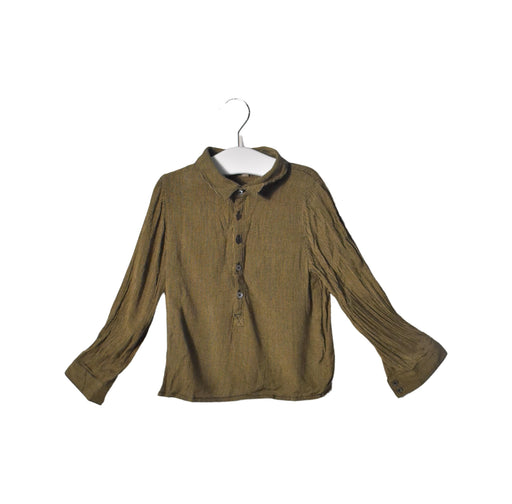 A Black Shirts from Emile et Ida in size 2T for boy. (Front View)