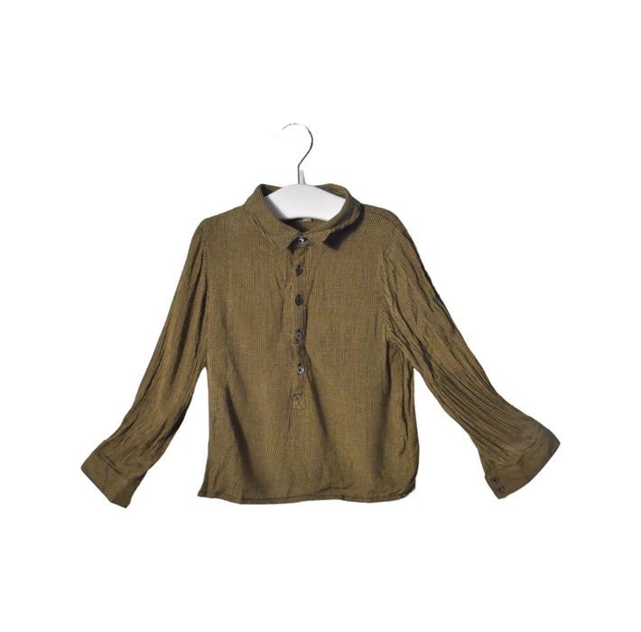 A Black Shirts from Emile et Ida in size 2T for boy. (Front View)