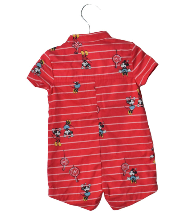 A Red Short Sleeve Rompers from Elly in size 0-3M for boy. (Back View)