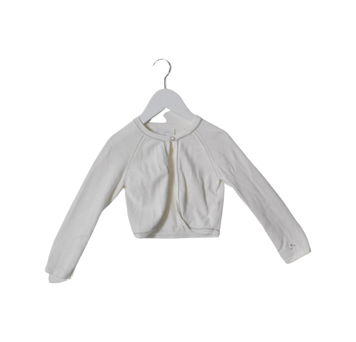 A White Cardigans from The Little White Company in size 18-24M for girl. (Back View)