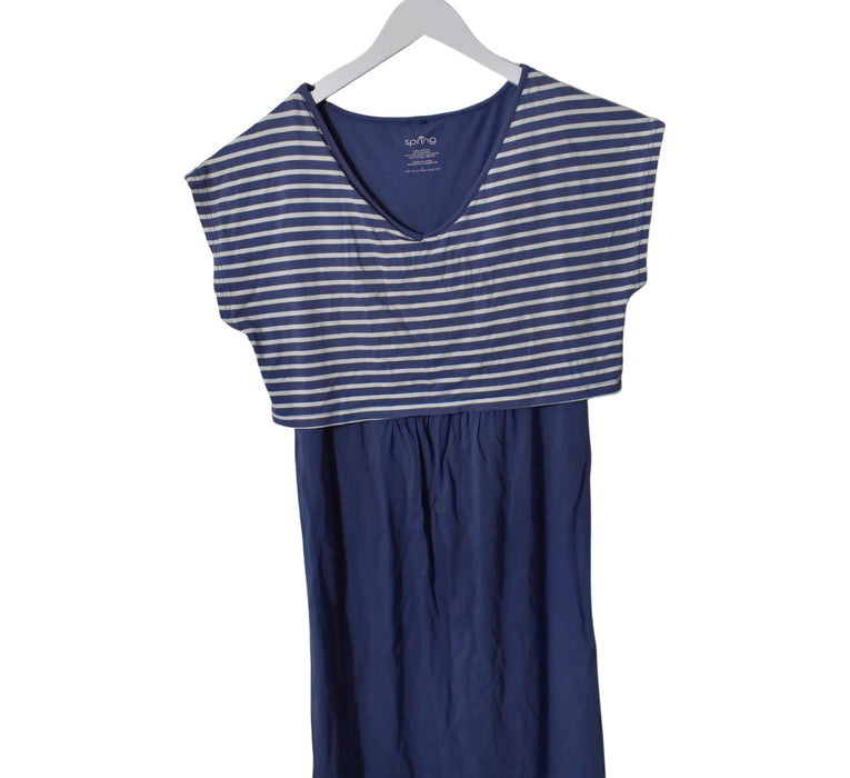 A White Short Sleeve Dresses from Spring in size L for maternity. (Back View)