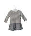 A Black Long Sleeve Dresses from Petit Bateau in size 6-12M for girl. (Front View)