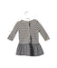 A Black Long Sleeve Dresses from Petit Bateau in size 6-12M for girl. (Back View)