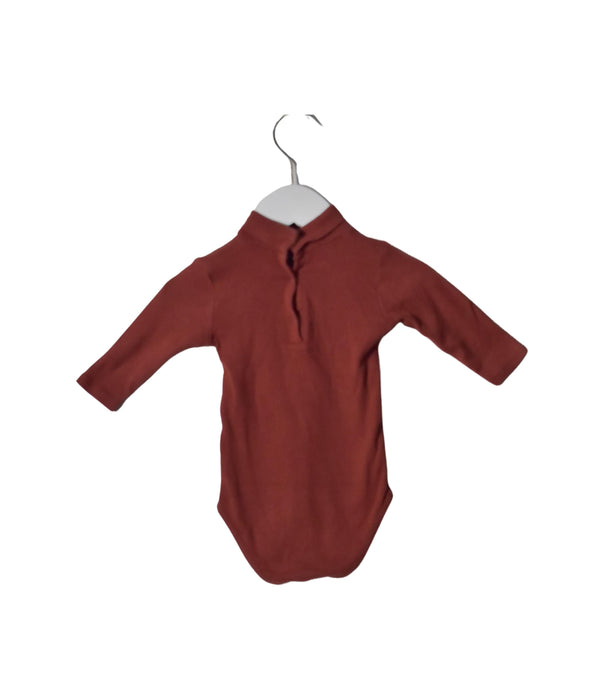 A Red Long Sleeve Bodysuits from Bonpoint in size 6-12M for neutral. (Back View)