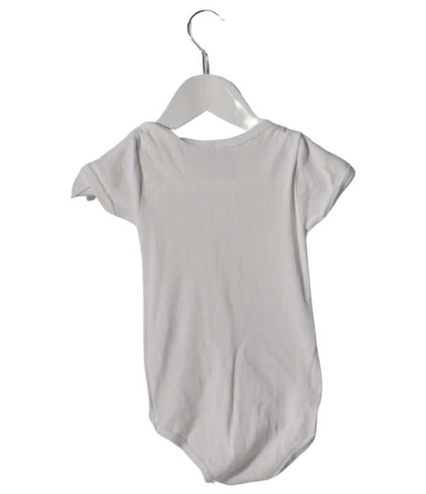 A White Short Sleeve Bodysuits from Petit Bateau in size 18-24M for girl. (Back View)