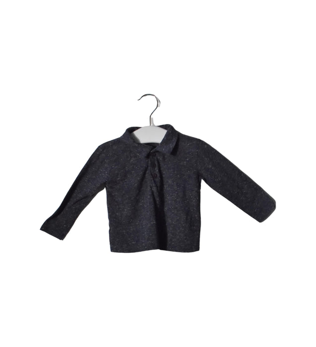 A Blue Long Sleeve Tops from Caramel Baby & Child in size 6-12M for neutral. (Front View)