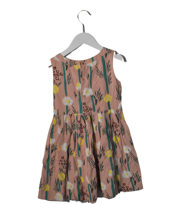 A Pink Sleeveless Dresses from Bonpoint in size 8Y for girl. (Back View)