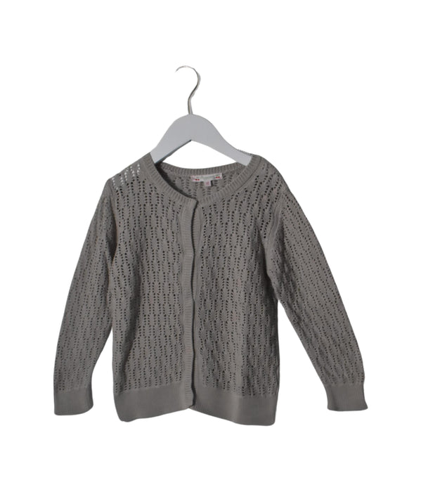 A Taupe Cardigans from Bonpoint in size 12Y for girl. (Front View)
