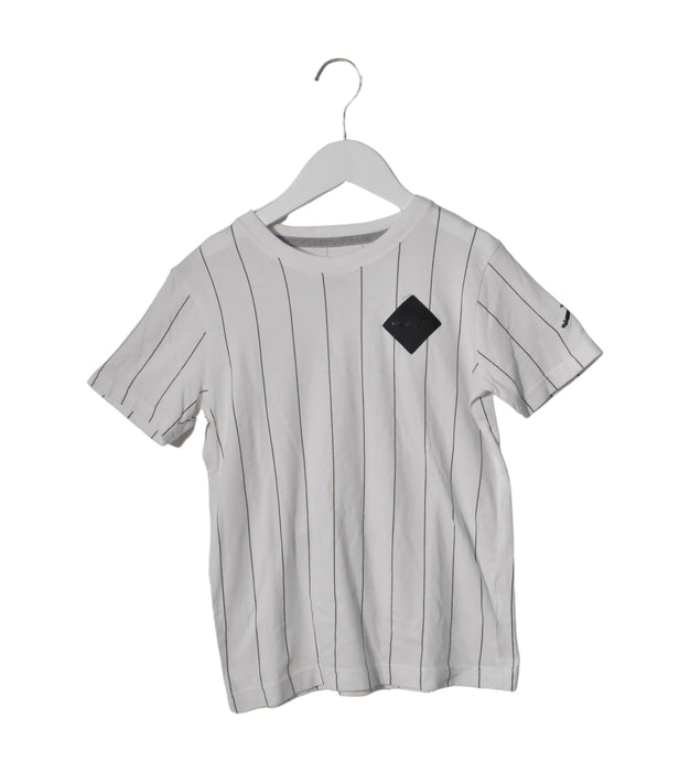 A White Short Sleeve T Shirts from Air Jordan in size 8Y for neutral. (Front View)