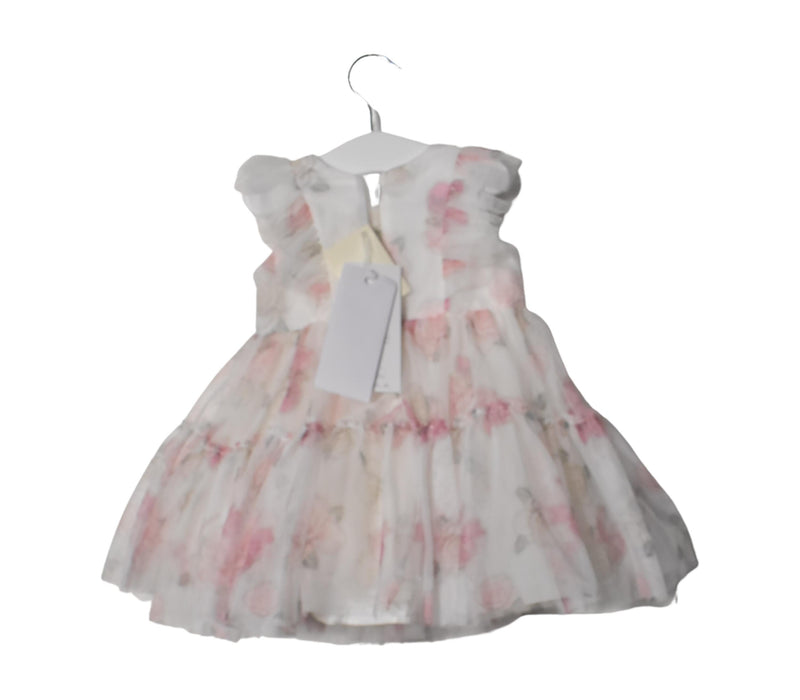 A Pink Short Sleeve Dresses from Monnalisa in size 6-12M for girl. (Back View)