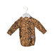 A Black Long Sleeve Bodysuits from Mini Rodini in size 6-12M for neutral. (Front View)