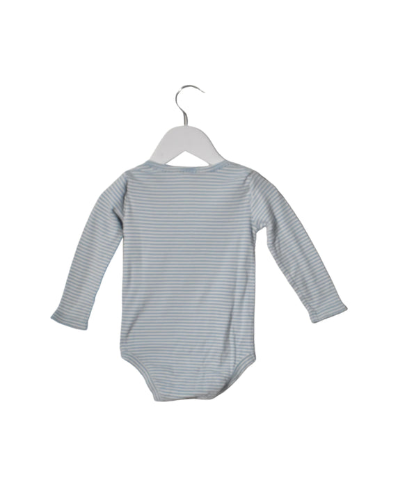 A Blue Long Sleeve Bodysuits from Boden in size 12-18M for girl. (Back View)