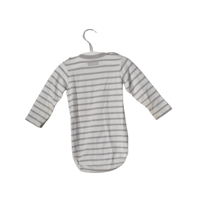 A Grey Long Sleeve Bodysuits from Polarn O. Pyret in size 3-6M for neutral. (Back View)