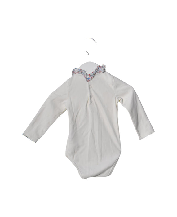 A White Long Sleeve Bodysuits from Sergent Major in size 12-18M for girl. (Back View)