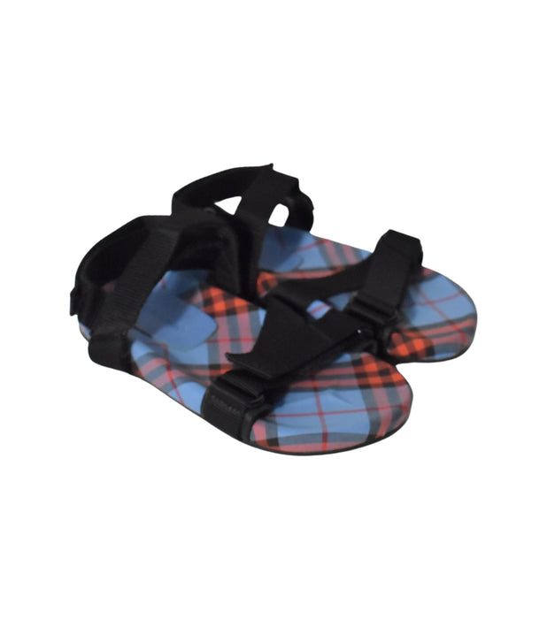 A Blue Sandals from Burberry in size 5T for neutral. (Back View)