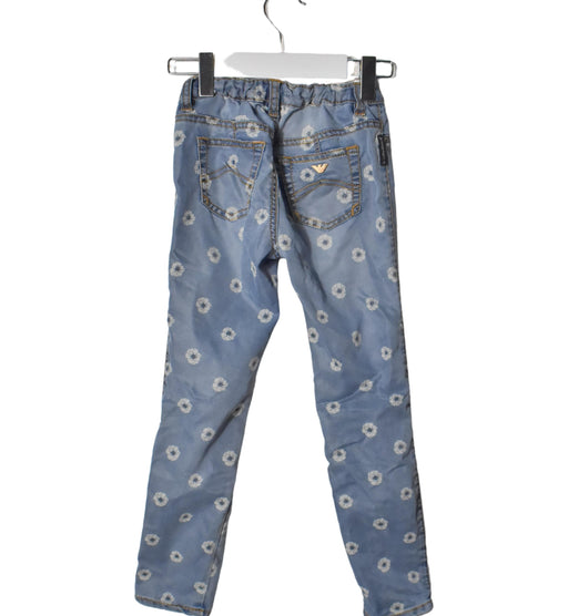 A Blue Jeans from Armani in size 6T for girl. (Front View)