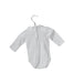 A White Long Sleeve Bodysuits from Bonpoint in size 0-3M for neutral. (Back View)