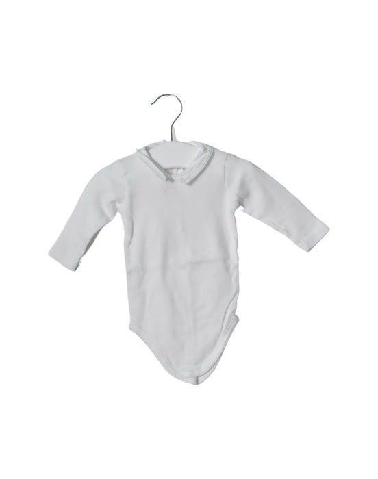 A White Long Sleeve Bodysuits from Bonpoint in size 3-6M for neutral. (Back View)