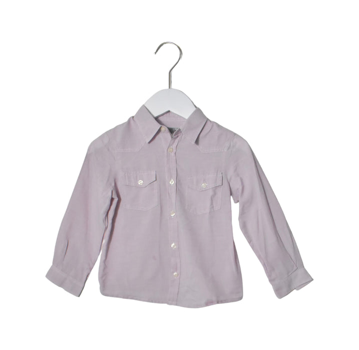 A Blue Shirts from Bonpoint in size 3T for boy. (Front View)