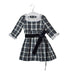 A Green Long Sleeve Dresses from La Coqueta in size 3T for girl. (Front View)