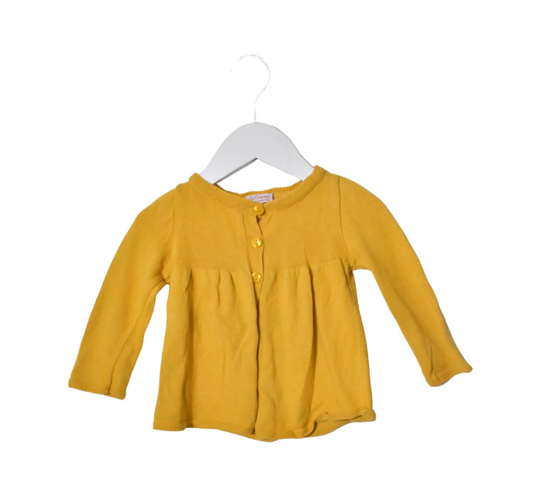 A Yellow Cardigans from La Coqueta in size 2T for girl. (Front View)