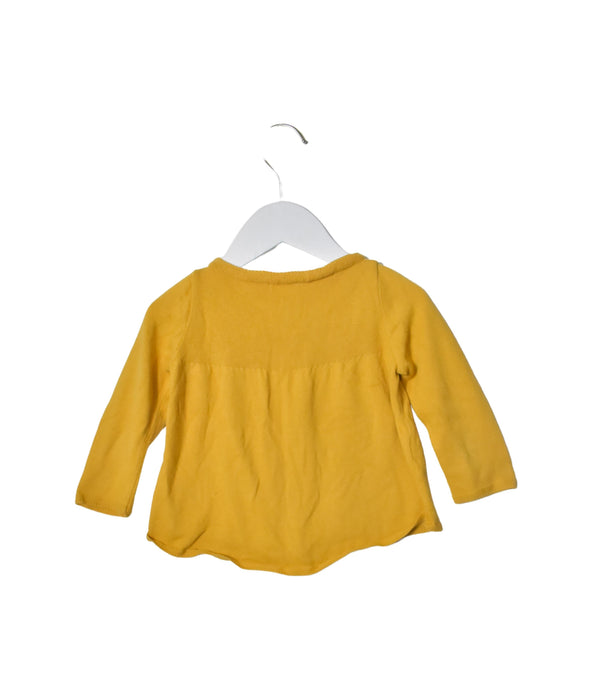 A Yellow Cardigans from La Coqueta in size 2T for girl. (Back View)