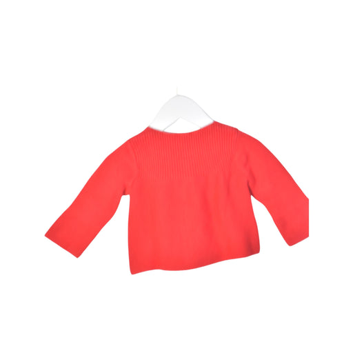 A Red Cardigans from Jacadi in size 6-12M for girl. (Front View)