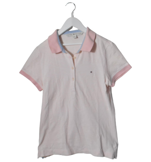 A Pink Short Sleeve Polos from Tommy Hilfiger in size M for maternity. (Front View)