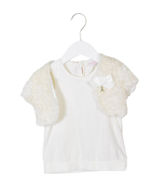 A White Short Sleeve Tops from Nicholas & Bears in size 3T for girl. (Front View)