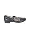A Black Flats from Simonetta in size 5T for girl. (Front View)