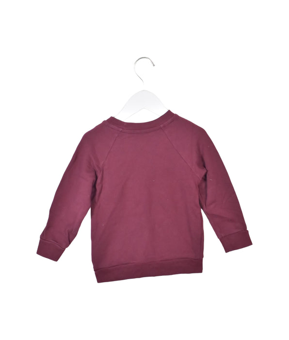 A Red Crewneck Sweatshirts from Petit Bateau in size 4T for neutral. (Back View)