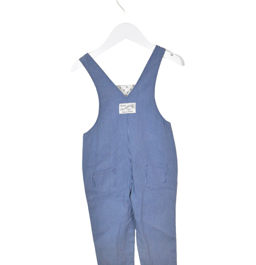 A Blue Long Overalls from Petit Bateau in size 12-18M for neutral. (Front View)