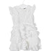 A White Short Sleeve Dresses from Velveteen in size 4T for girl. (Back View)