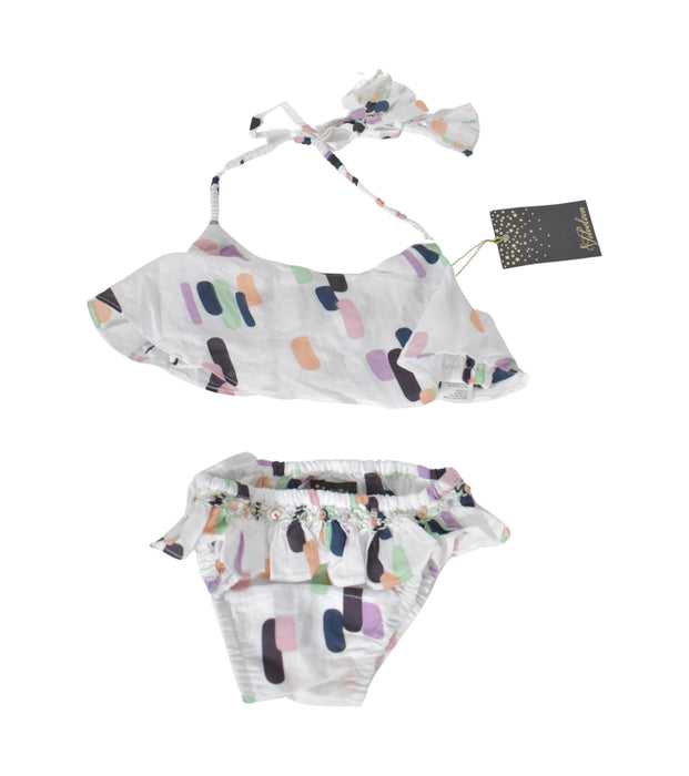 A White Shorts Sets from Velveteen in size 3T for girl. (Front View)