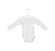 A Pink Long Sleeve Bodysuits from Petit Bateau in size 0-3M for girl. (Front View)