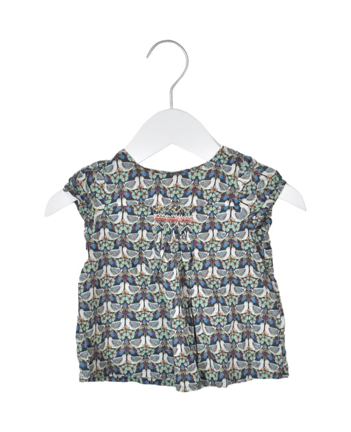 A Black Sleeveless Tops from Bonpoint in size 6-12M for girl. (Front View)