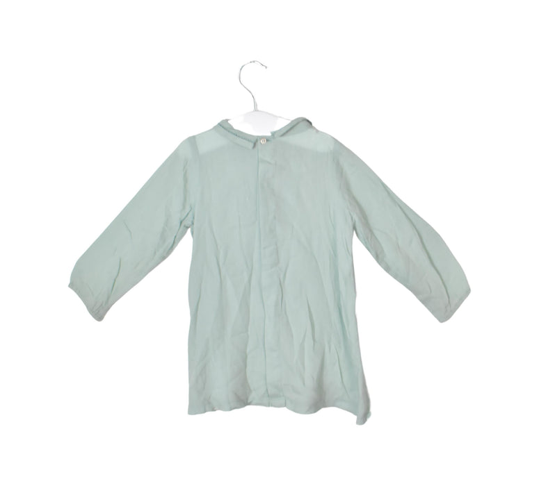A Green Long Sleeve Dresses from Caramel Baby & Child in size 2T for girl. (Front View)
