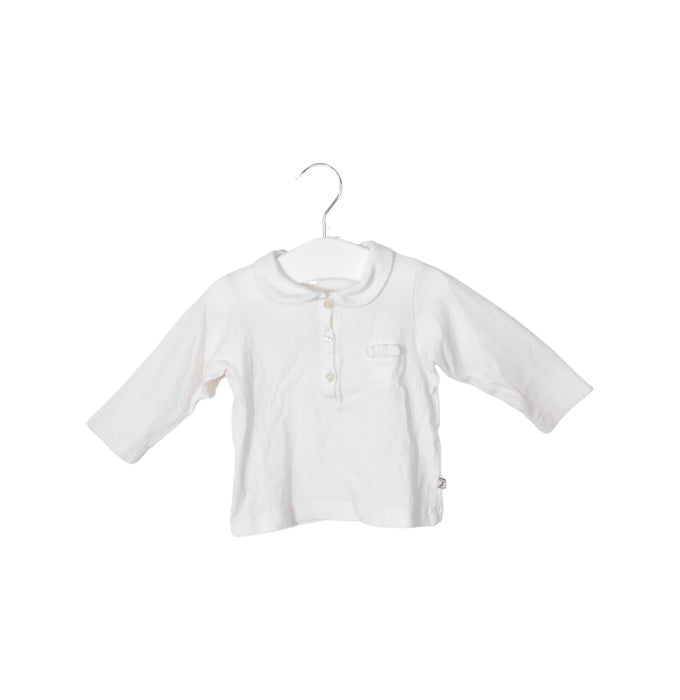 A White Long Sleeve Tops from Jacadi in size 3-6M for neutral. (Back View)