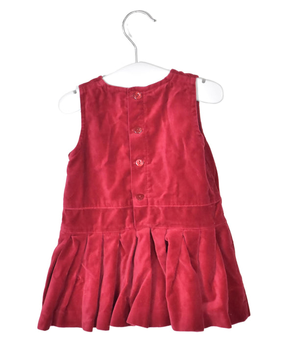 A Red Sleeveless Dresses from Trussardi in size 6-12M for girl. (Back View)