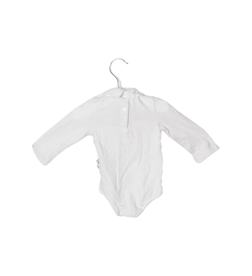 A White Long Sleeve Bodysuits from Dolce & Gabbana in size 3-6M for boy. (Front View)