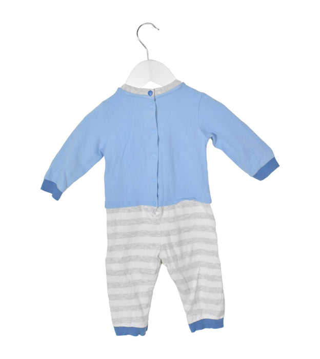 A Blue Long Sleeve Jumpsuits from Chicco in size 6-12M for boy. (Back View)