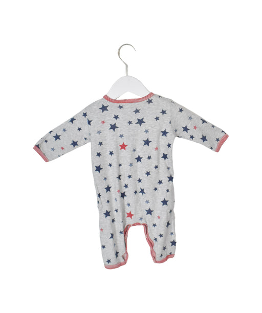 A Grey Long Sleeve Jumpsuits from Petit Bateau in size 3-6M for neutral. (Front View)