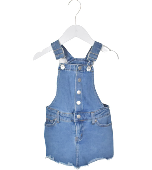 A Blue Overall Dresses from Seed in size 2T for girl. (Front View)