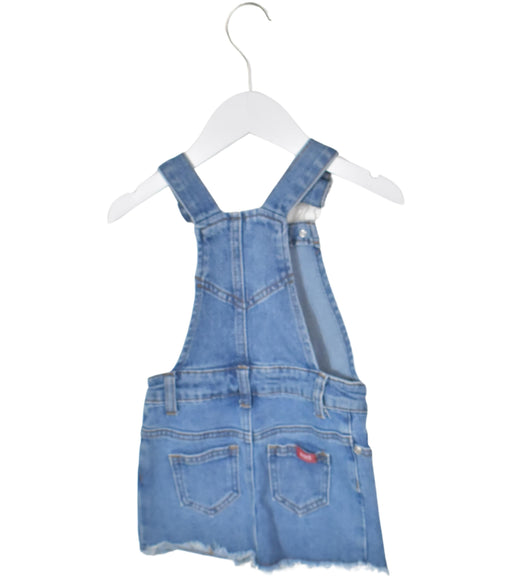 A Blue Overall Dresses from Seed in size 2T for girl. (Front View)