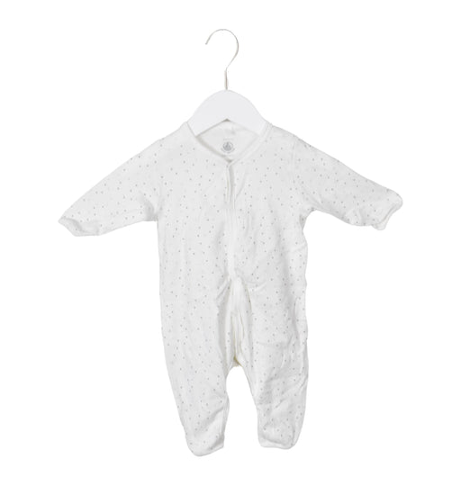 A White Long Sleeve Jumpsuits from Petit Bateau in size 3-6M for neutral. (Front View)