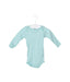 A Blue Long Sleeve Bodysuits from Petit Bateau in size 3-6M for neutral. (Front View)