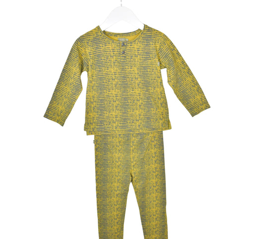 A Yellow Pyjama Sets from Kidscase in size 4T for neutral. (Front View)